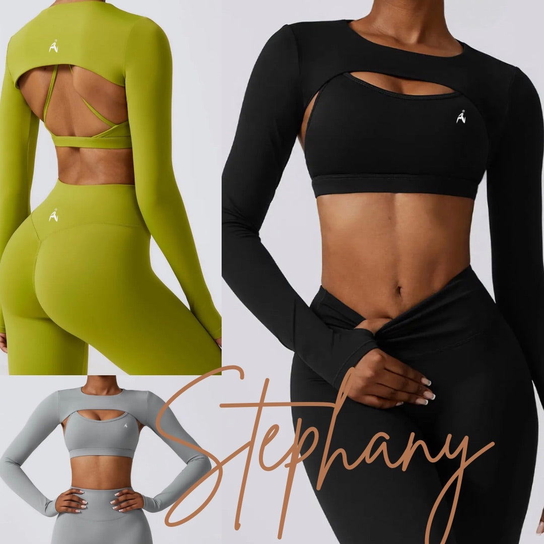 Stephany Long Sleeve Crop Top