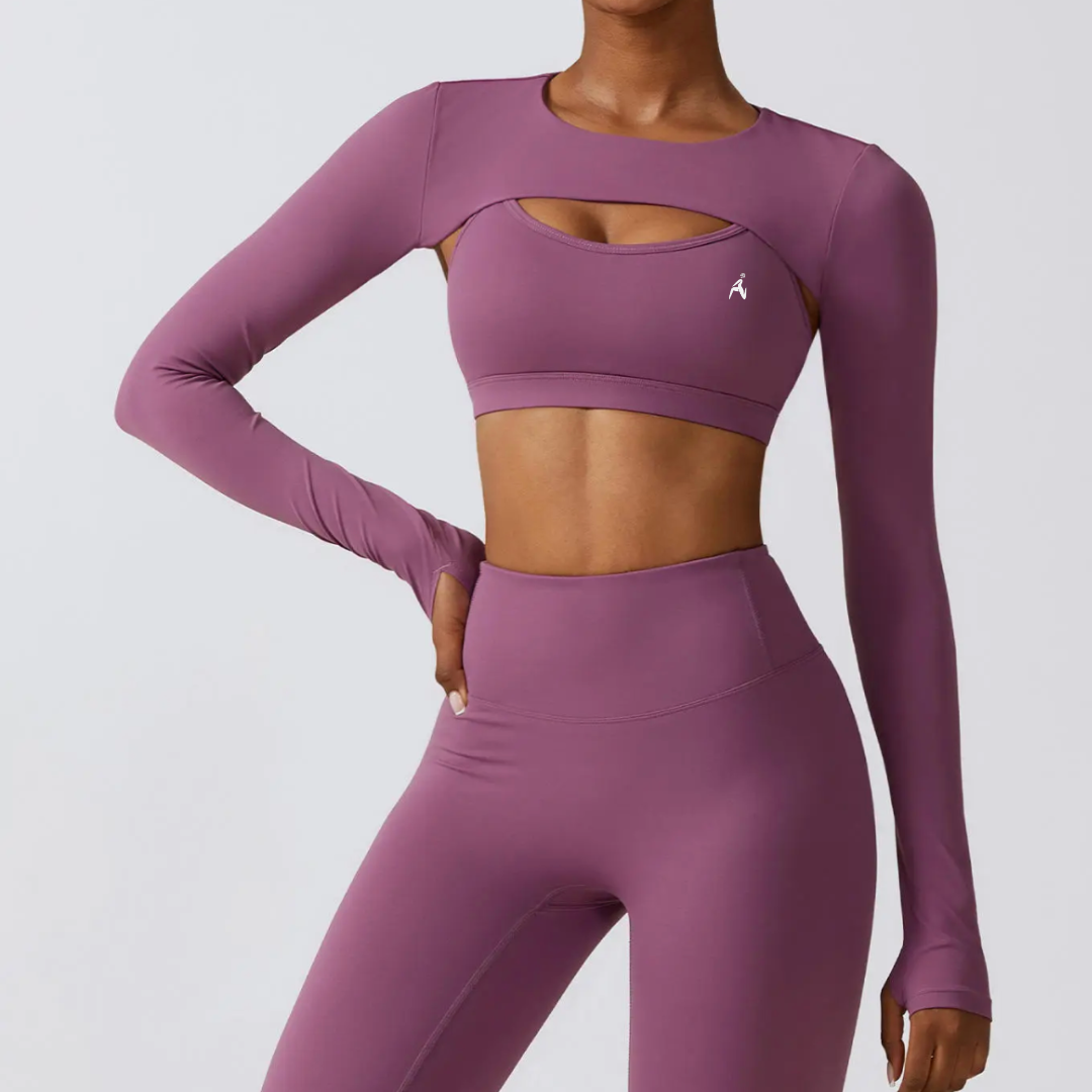 Stephany Long Sleeve Crop Top