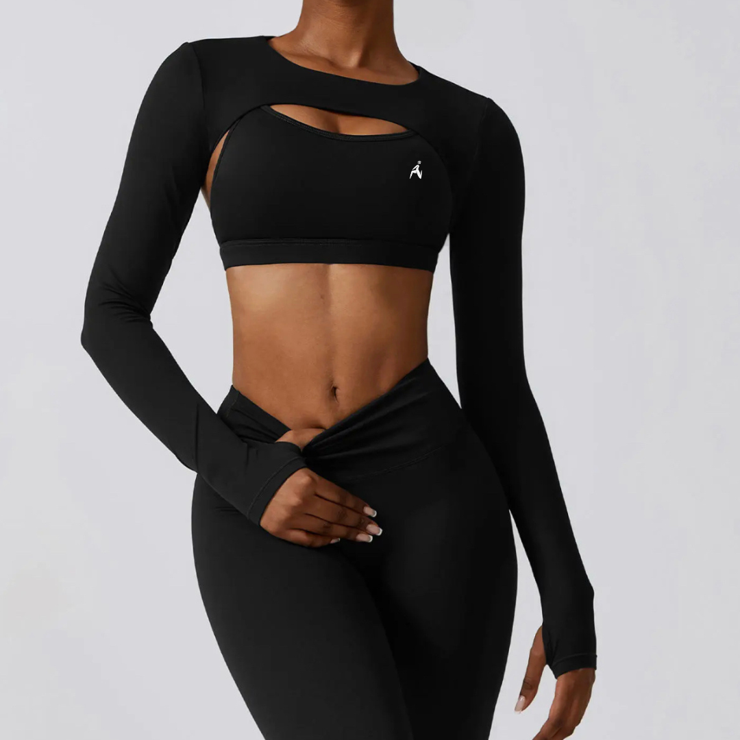 Stephany Long Sleeve Crop Top